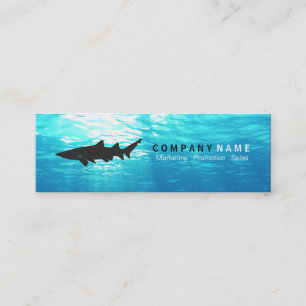 Hajs Logotyp Ocean Vatten Mini Visitkort