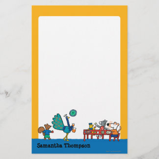 Hajs och Vänner Preschool Snack Time Brevpapper