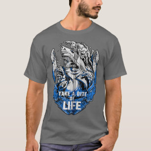 Hajs Ord motivation tar en Bita av livstid Zip T Shirt