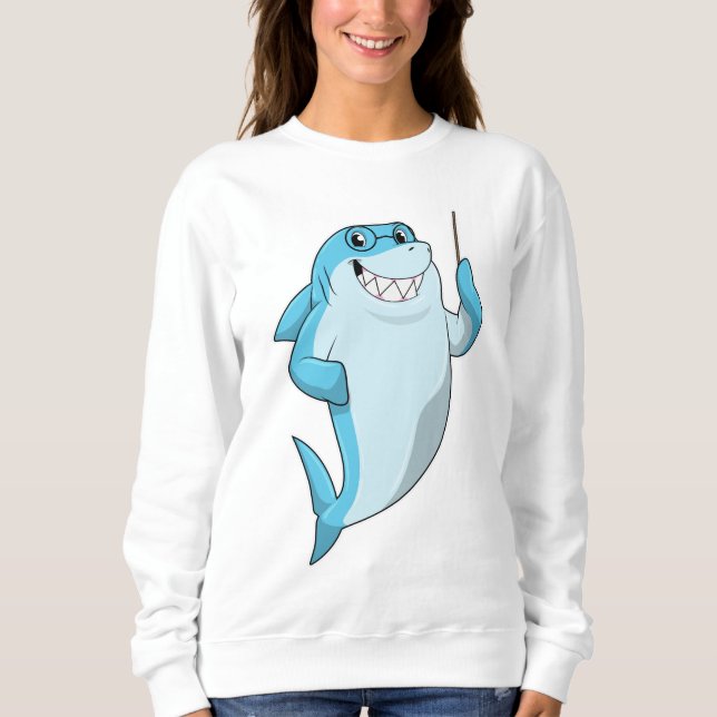 Hajsa som lärare med pekare t shirt (Framsida)