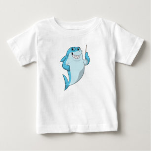 Hajsa som lärare med pekare t shirt