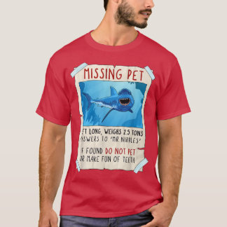 Hajskjorta, lusjhaj, Underbar vit tee, haj T Shirt