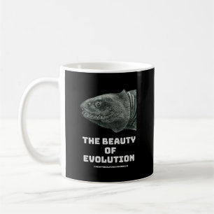 Hajskönhet i evolution kaffemugg