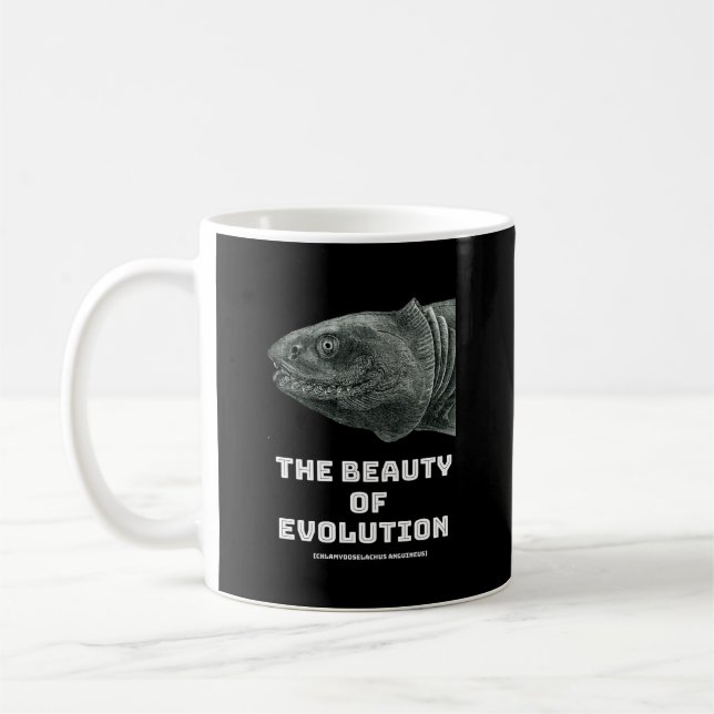 Hajskönhet i evolution kaffemugg (Vänster)