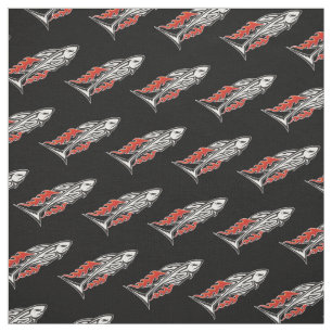 Hajstamikon 2 Mönster Tyg
