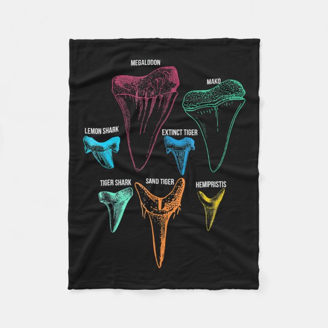 Hajtandjaktidentitet Nyckel Fleecefilt (Framsidan)