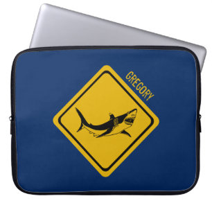 hajvägskylt laptop fodral