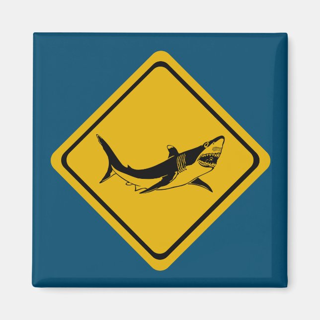 hajvägskylt magnet (Framsidan)