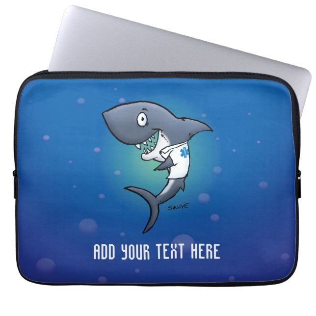 Hajvård Neoprene Laptop sleeve (Framsidan)
