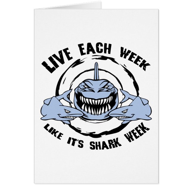 Hajvecka Hälsningskort (Framsidan)