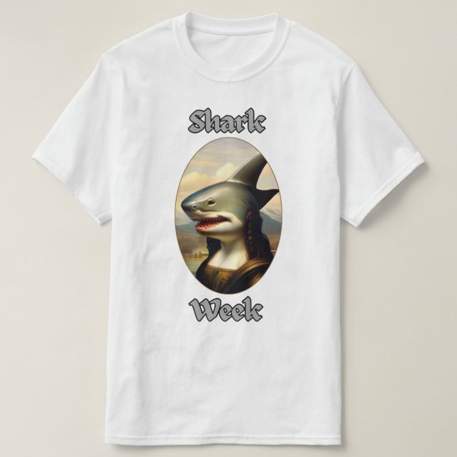 Hajvecka mona lisa t shirt (Design framsida)
