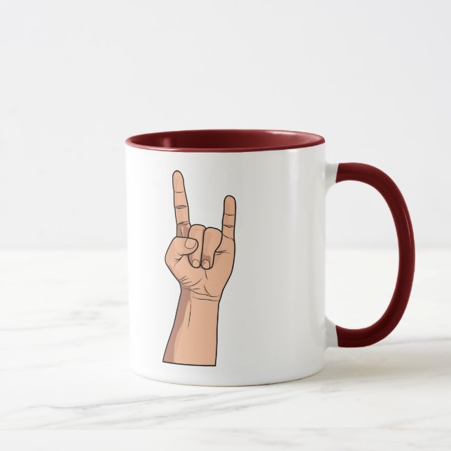 Haka dem räcker undertecknar gest mugg (Höger)