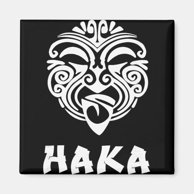 Haka New Zealand Rugby Fans Maori Haka Dance  Magnet (Framsidan)