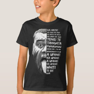 Haka Nya Zeeland Maori Nya Zeeland Fans Rugby T Shirt