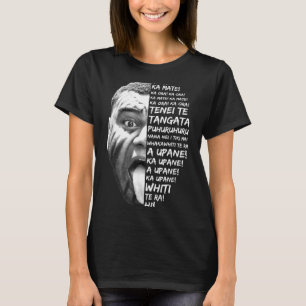 Haka Nya Zeeland Maori Nya Zeeland Fans Rugby T Shirt
