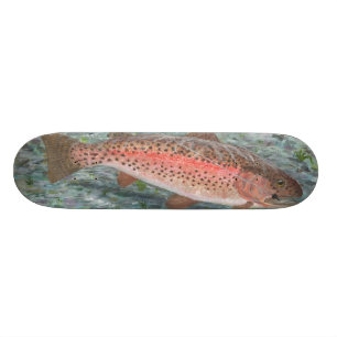 Hakad forellSkateboard Mini Skateboard Bräda 18,5 Cm