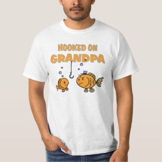 Hakad på morfar (fisk) tee
