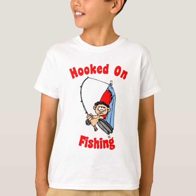Hakat på fiskebarnT-tröja T-shirt (Framsida)