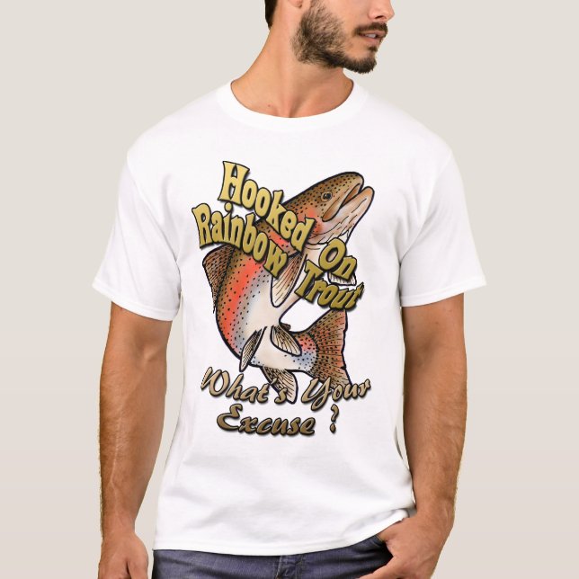 Hakat på forellskjortan tee shirt (Framsida)