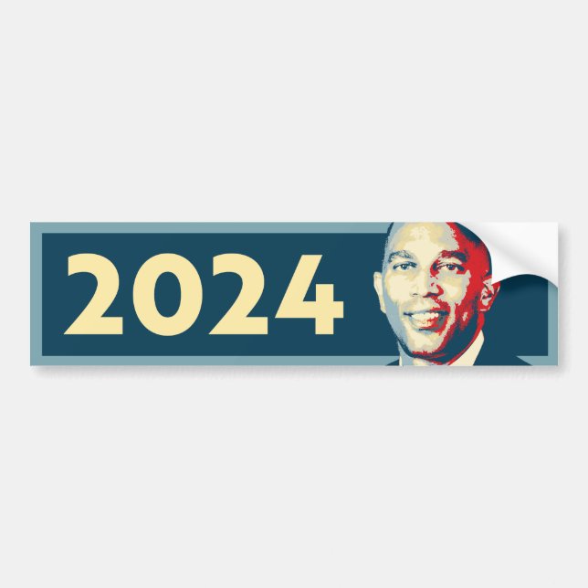 Hakeem Jeffries 2024 Bumper Sticker Bildekal (Framsidan)