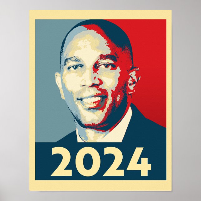 Hakeem Jeffries 2024-kort Poster (Framsidan)