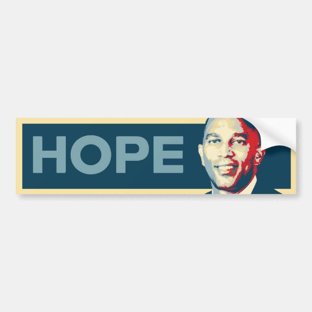 Hakeem Jeffries Hope Bumper Sticker Bildekal (Framsidan)