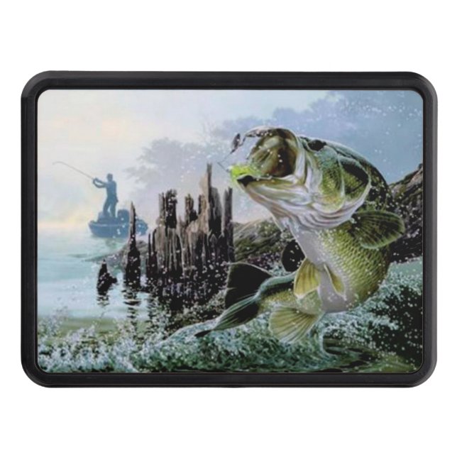 Haken för fiskesläplastbilen täcker skydd för dragkrok (Framsidan)