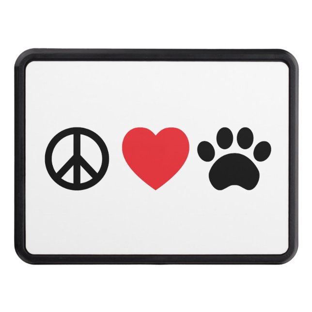 Haken för släpet för fredkärlektassen täcker dragkroksskydd (Framsidan)