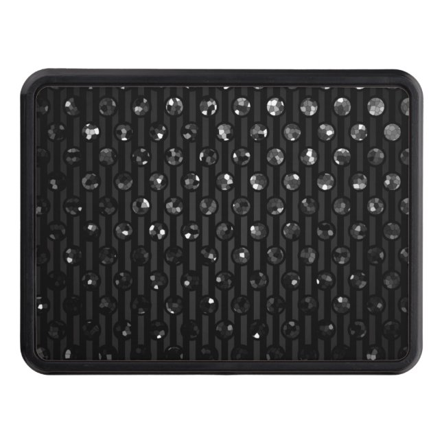 Haken täcker svart gnistrajuvlar skydd för dragkrok (Framsidan)