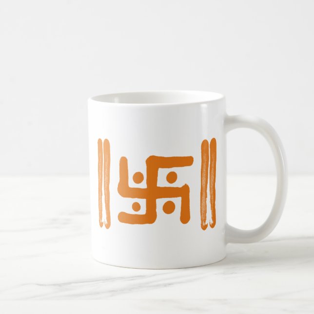 Hakkors: Indiskt religiöst symbol Kaffemugg (Höger)