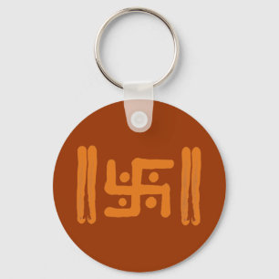 Hakkors: Indiskt religiöst symbol Nyckelring