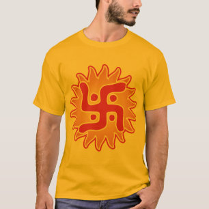 Hakkors: Indiskt traditionellt symbol Tee