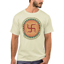 Hakkors med traditionell indisk stil Mandana