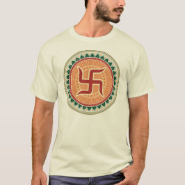 Hakkors med traditionell indisk stil Mandana T-shirt