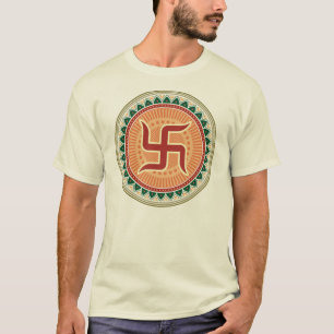 Hakkors med traditionell indisk stil Mandana T-shirt