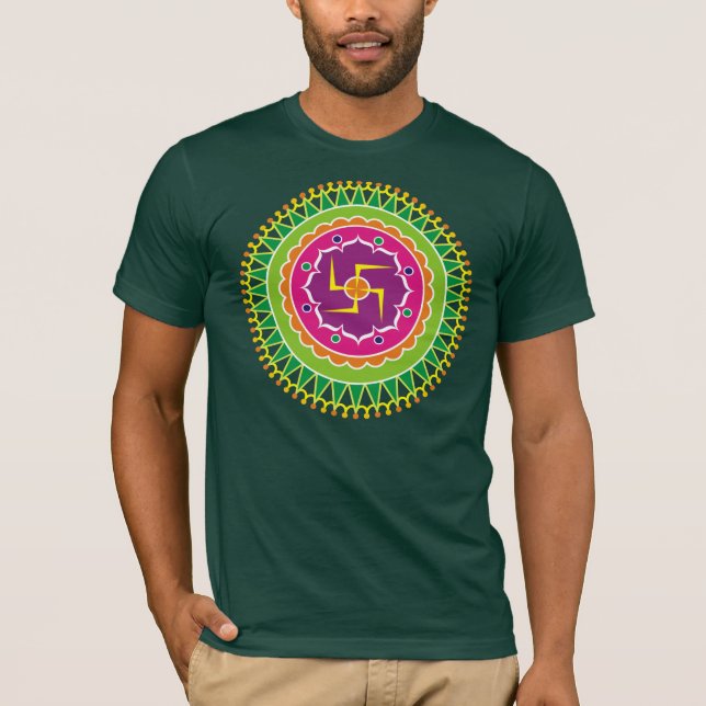 Hakkorsmönster Tee (Framsida)