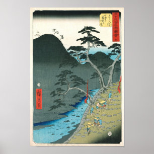 Hakone, Hiroshige Japansk fin konst Poster