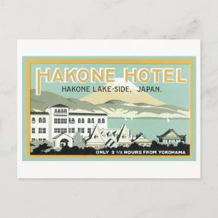 Hakone Hotel, Hakone Sjö-side, Japan Vykort