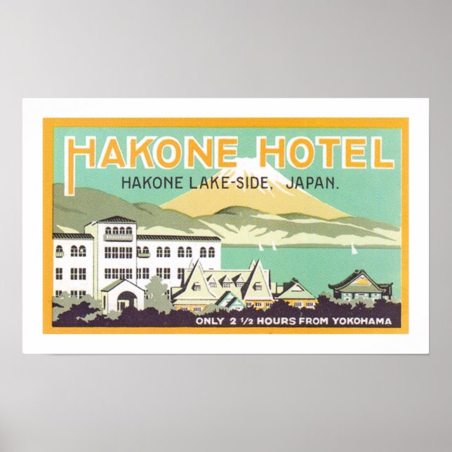Hakone Hotel (vit) Poster (Framsidan)