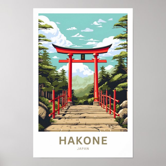 Hakone Japan Travel Skriv ut Poster (Framsidan)