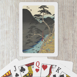 Hakone, Japan: Vintage Woodblock Print Kortlek