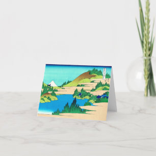 Hakone Sjö, Hokusai japansk finkonst Kort