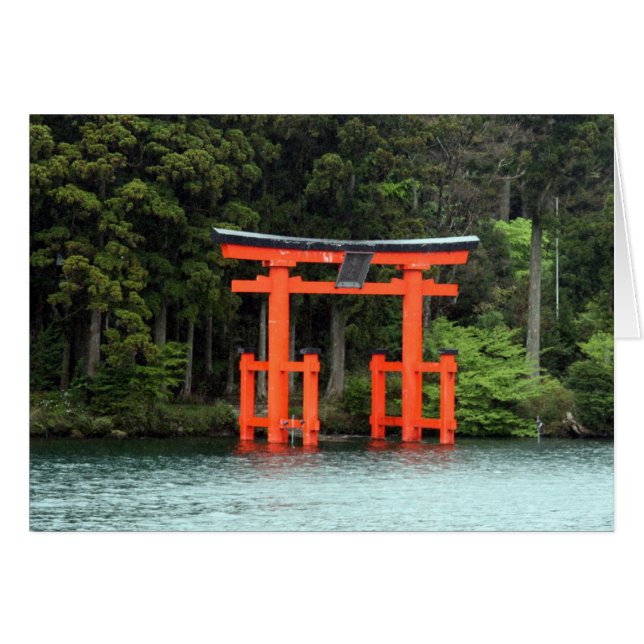 hakone torii hälsningskort (Framsidan Horizontal)