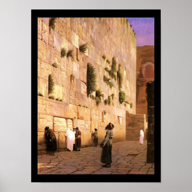 HaKotel av Jean-LéonGérôme - Circa Late 1800 s Poster (Framsidan)