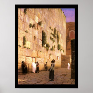 HaKotel av Jean-LéonGérôme - Circa sena 1800s Poster