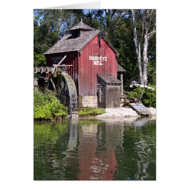 Häktar kvarn hälsningskort (Framsidan)