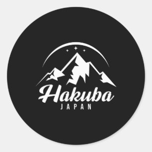 Hakuba Japan Ski Resort Skiing Snowboarding Runt Klistermärke