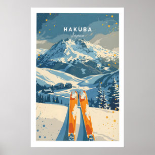 Hakuba Resebilagaffiche - Japan 1 Poster