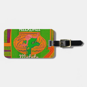 Hakuna Giraffe Art Print Bagagebricka