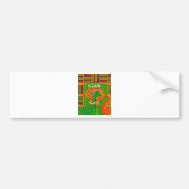 Hakuna Giraffe Art Print Bildekal (Framsidan)